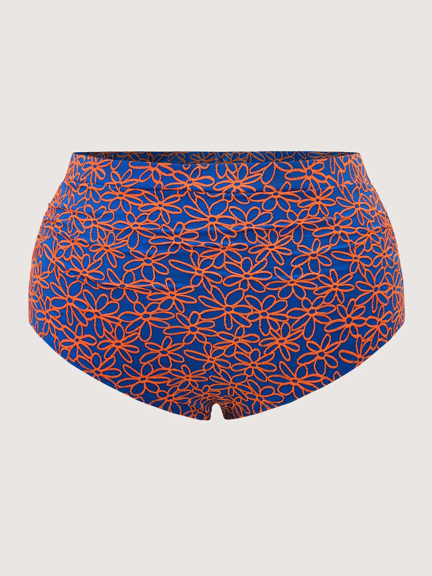 Floral Textured Tummy-Control Bikini Bottoms - Image 10