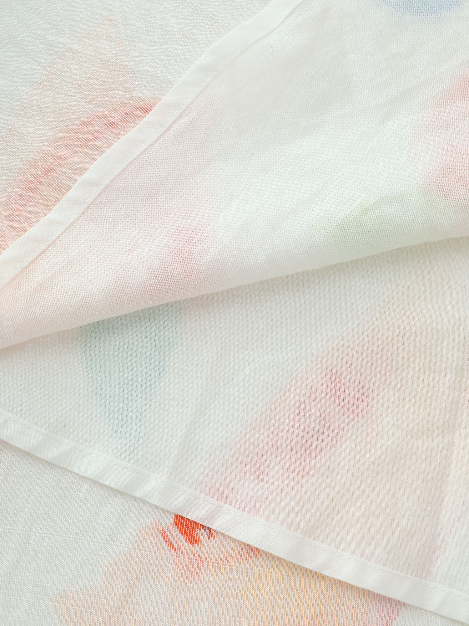 Cotton Fruit Print Shirred Waist Maxi Skirt - Image 7