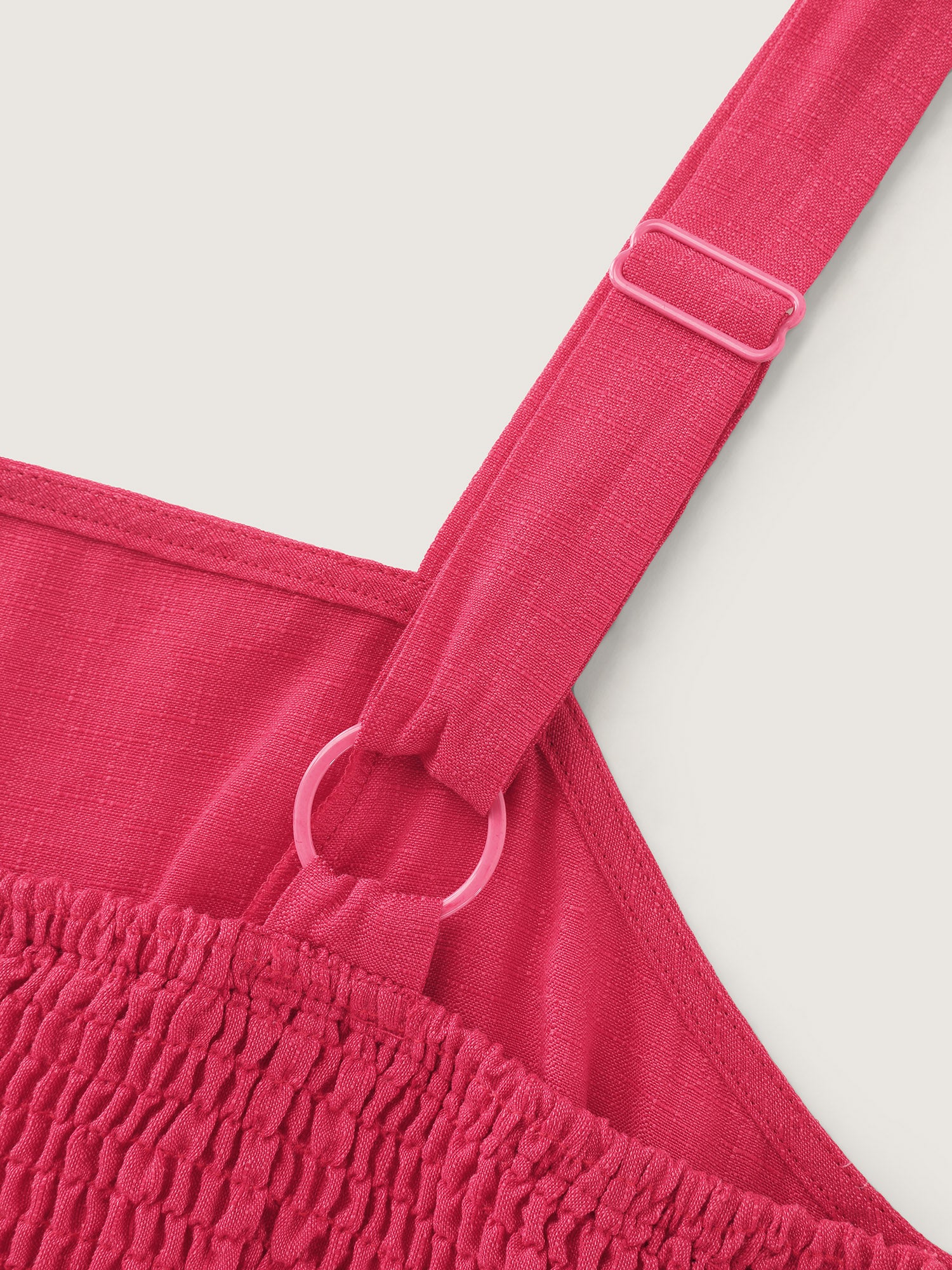 Fit And Flare Plain Shirred Tank Top - Image 5