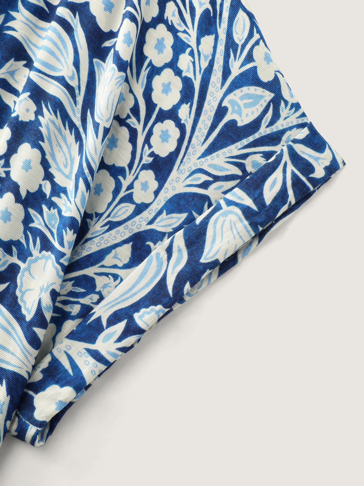 Floral Print Cinched-Waist Midi Dress - Image 6