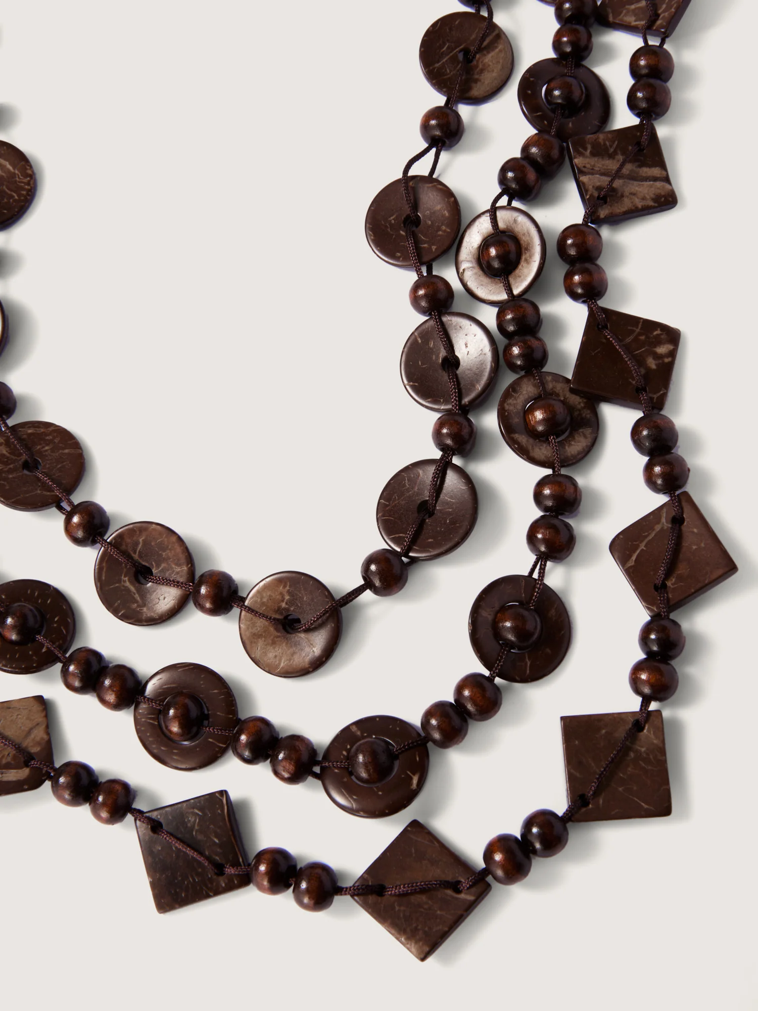 Layered Beaded Monochrome Necklace - Image 3