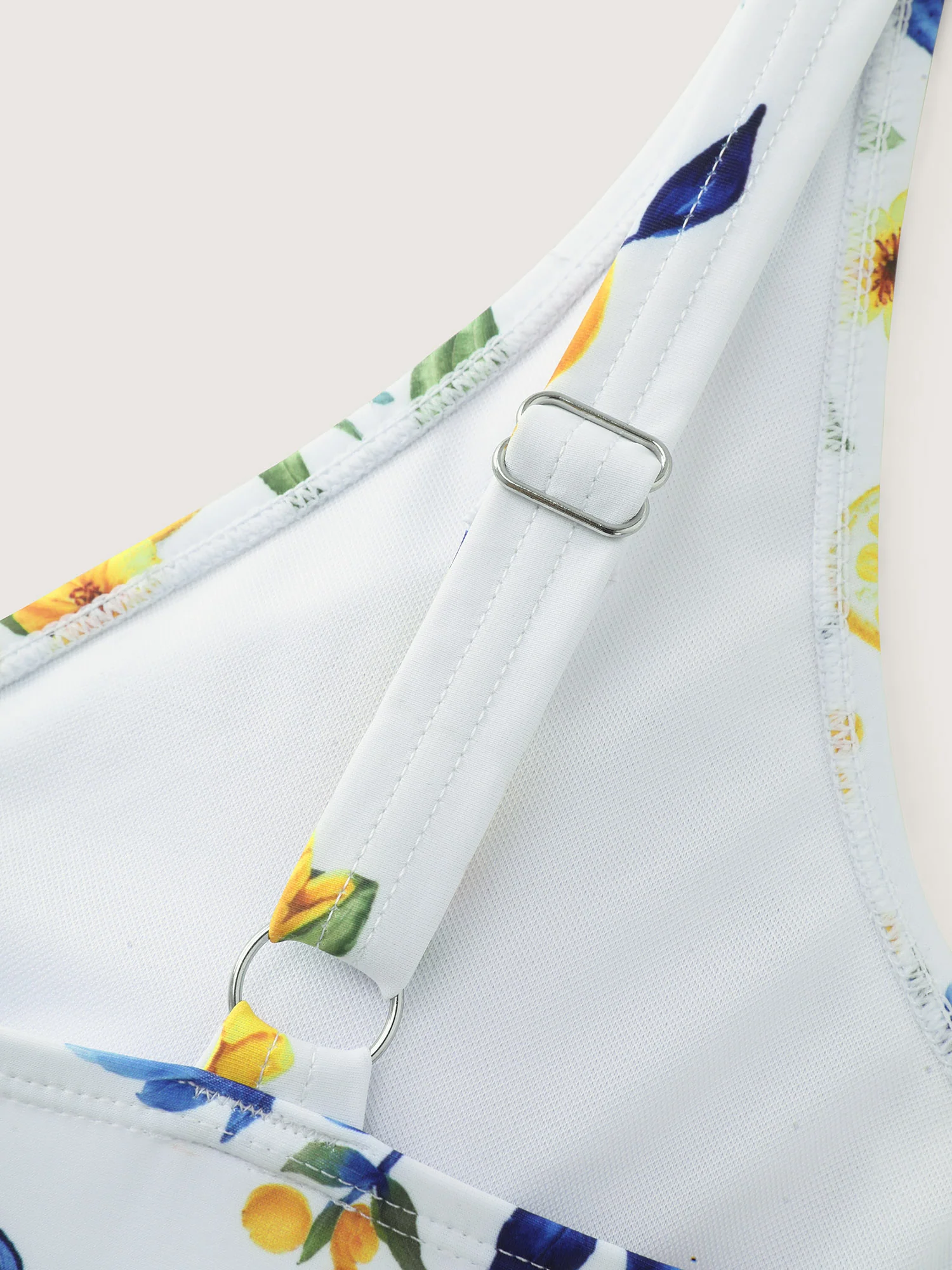Lemon Print Pockets Fit And Flare Swim Dress - Image 11