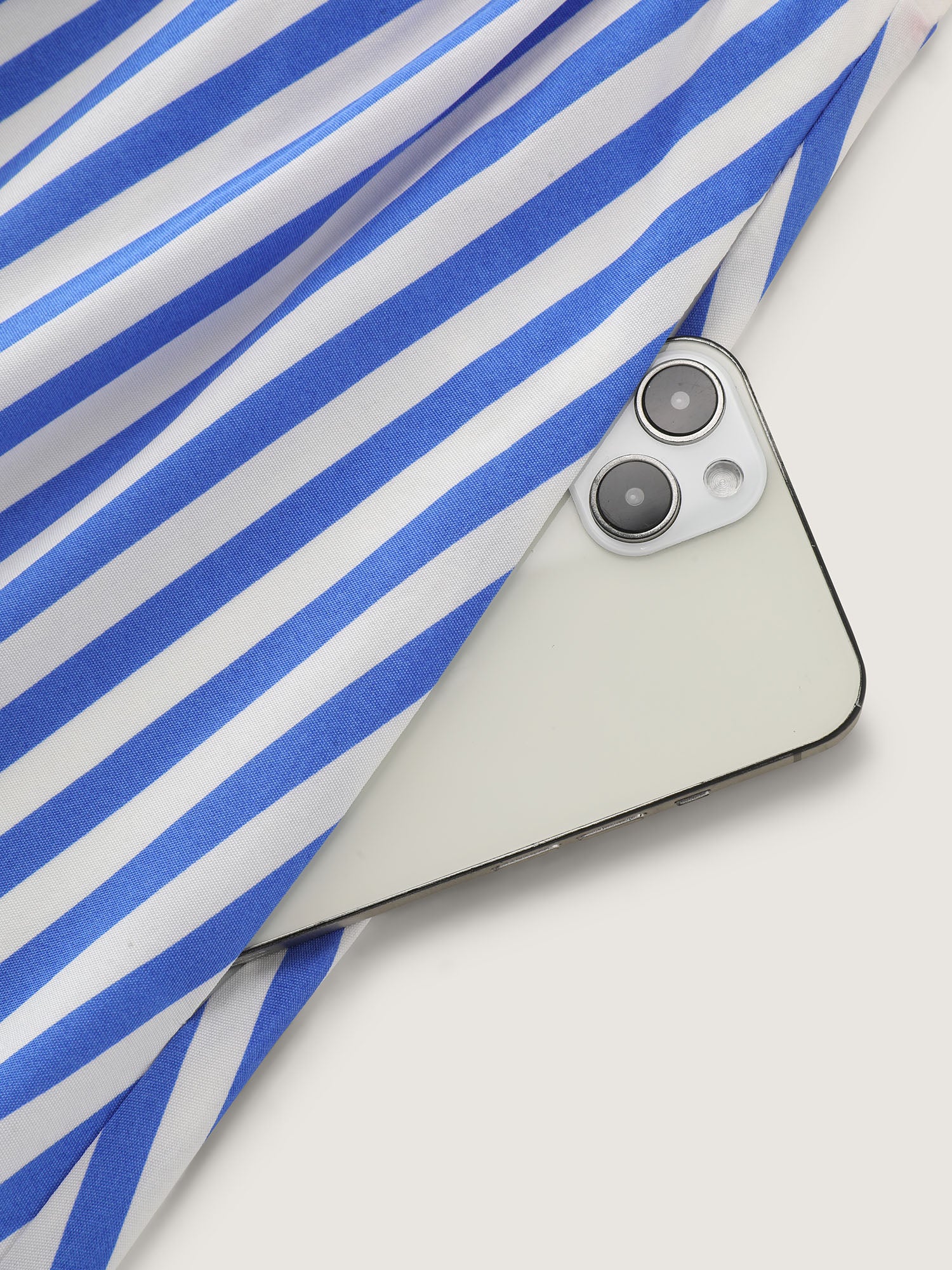 Nautical Stripe Print Contrast Midi Dress - Image 5