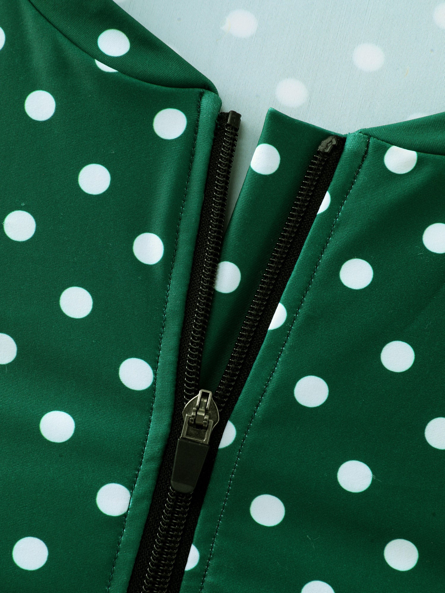 Polka Dots Flutter Sleeve One-Piece Swimsuit - Image 6