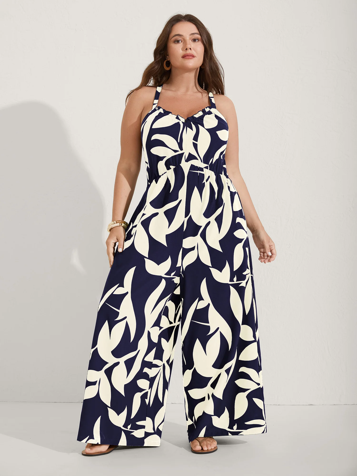 Silhouette Floral Print Sweetheart Jumpsuit - Image 13