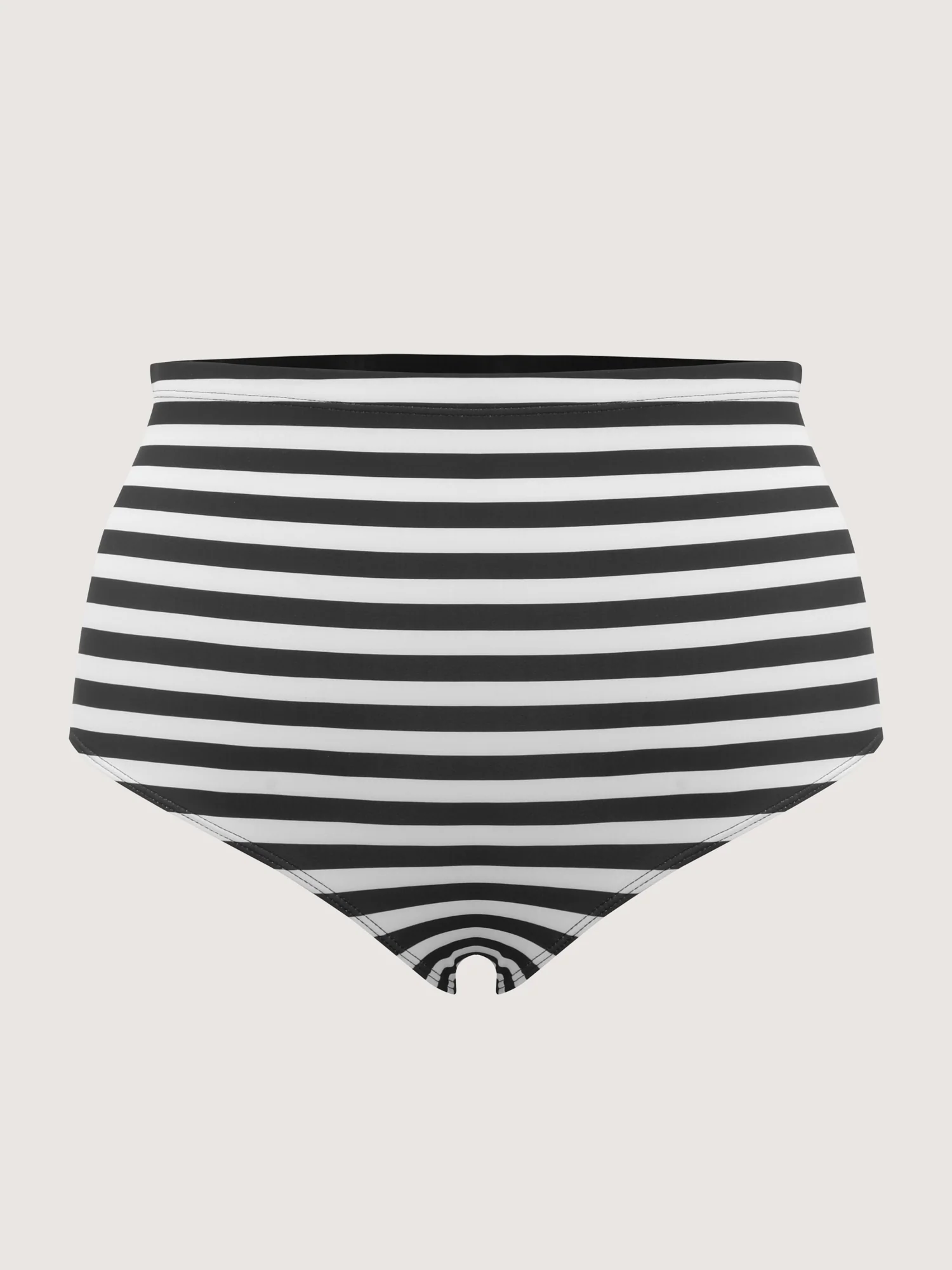 Striped Contrast Twist Front Swim Dress - Image 9