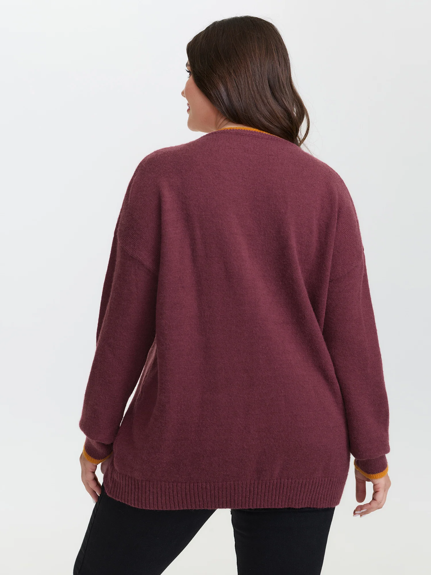 Supersoft Hotdog Embroidered Color Contrast Pullover - Image 5