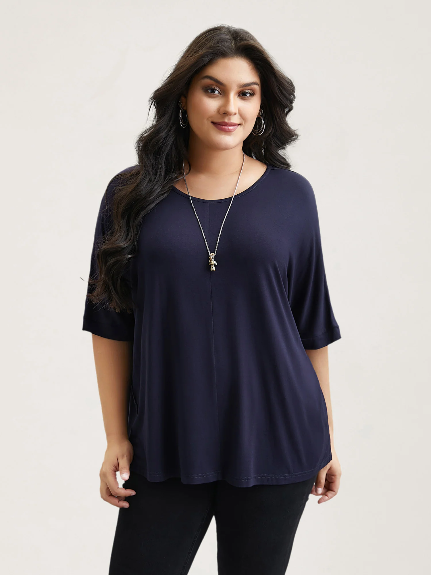 Supersoft Round Neck Plain T-Shirt - Image 17