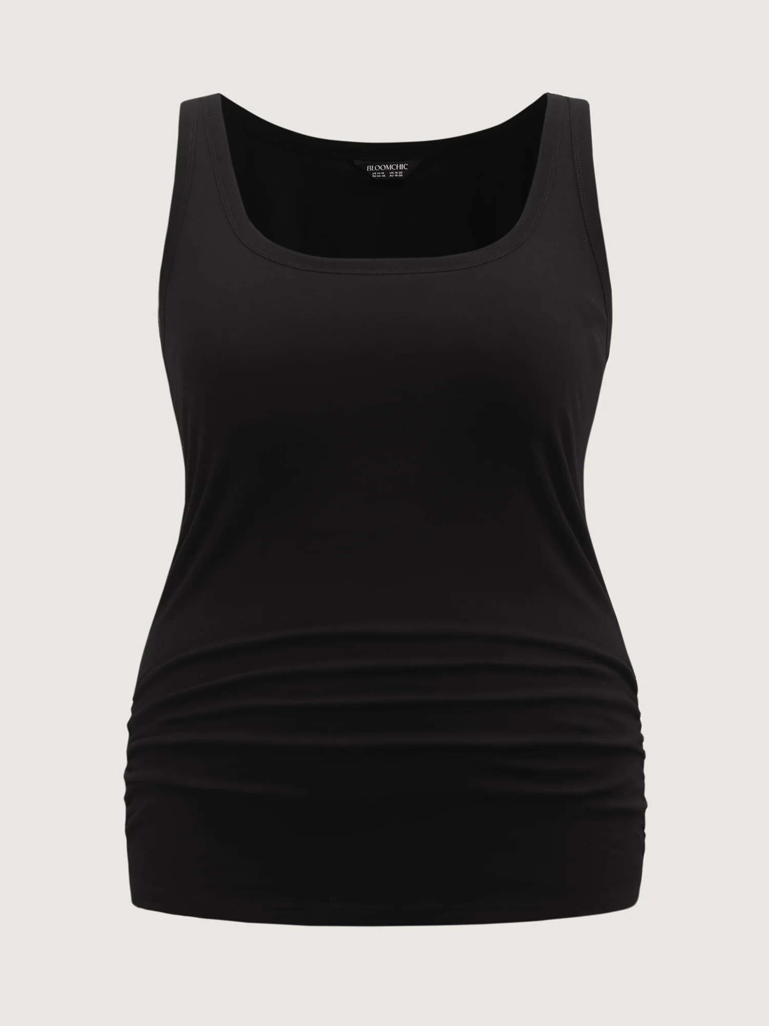 Supportive Bra Pleated Fitted Tank Top - Image 35