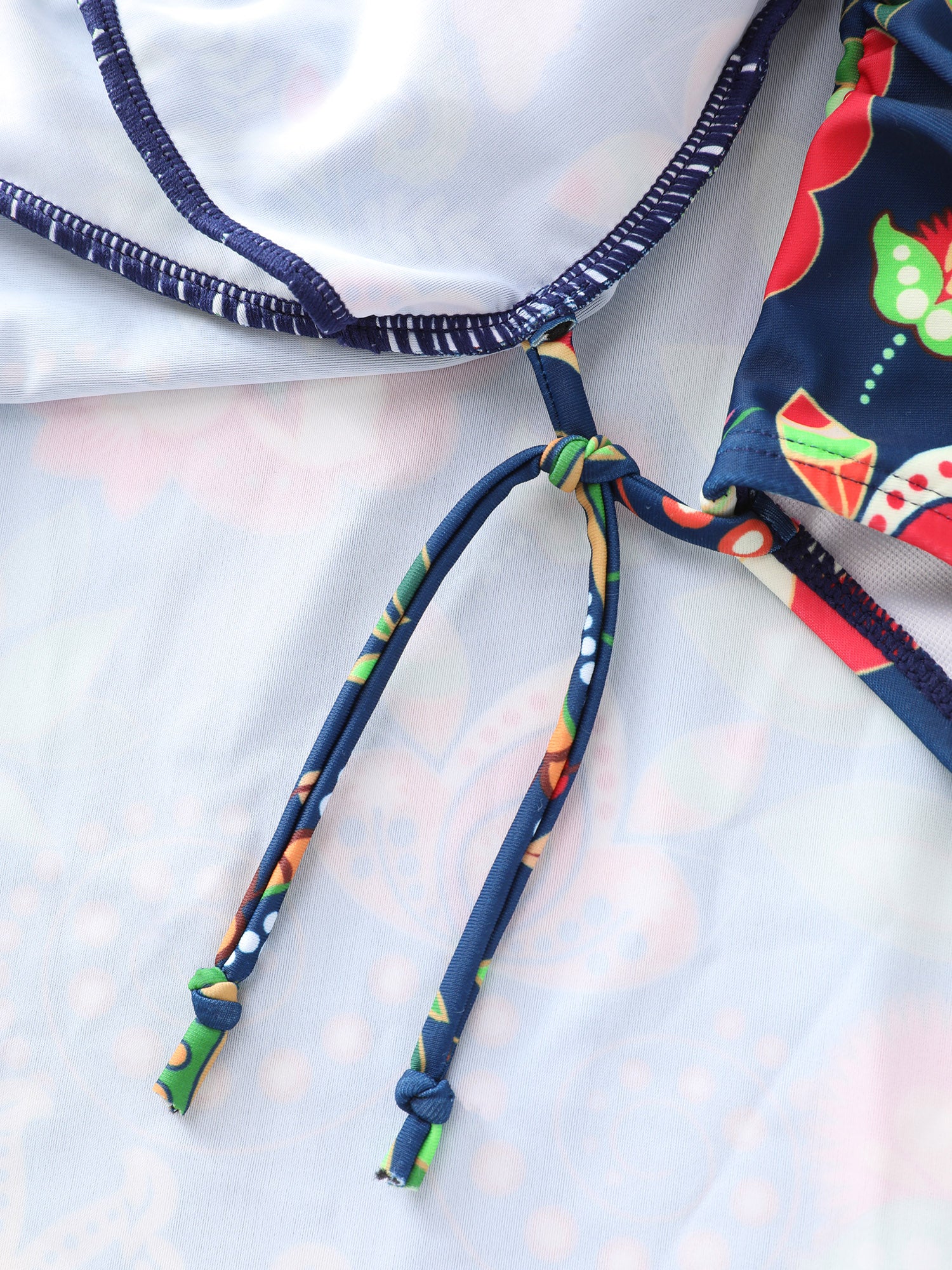 Tropical Floral Print Pockets Swim Dress - Image 7