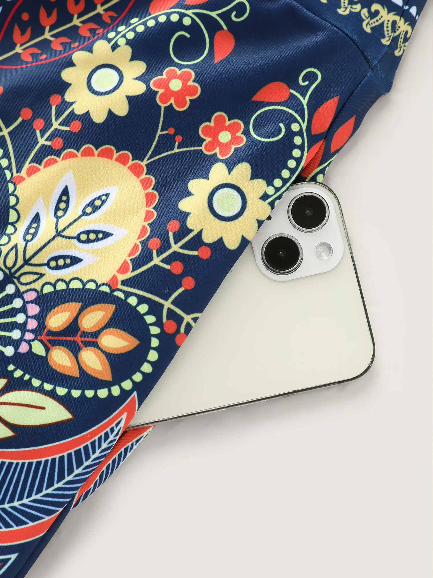 Tropical Floral Print Pockets Swim Dress - Image 8