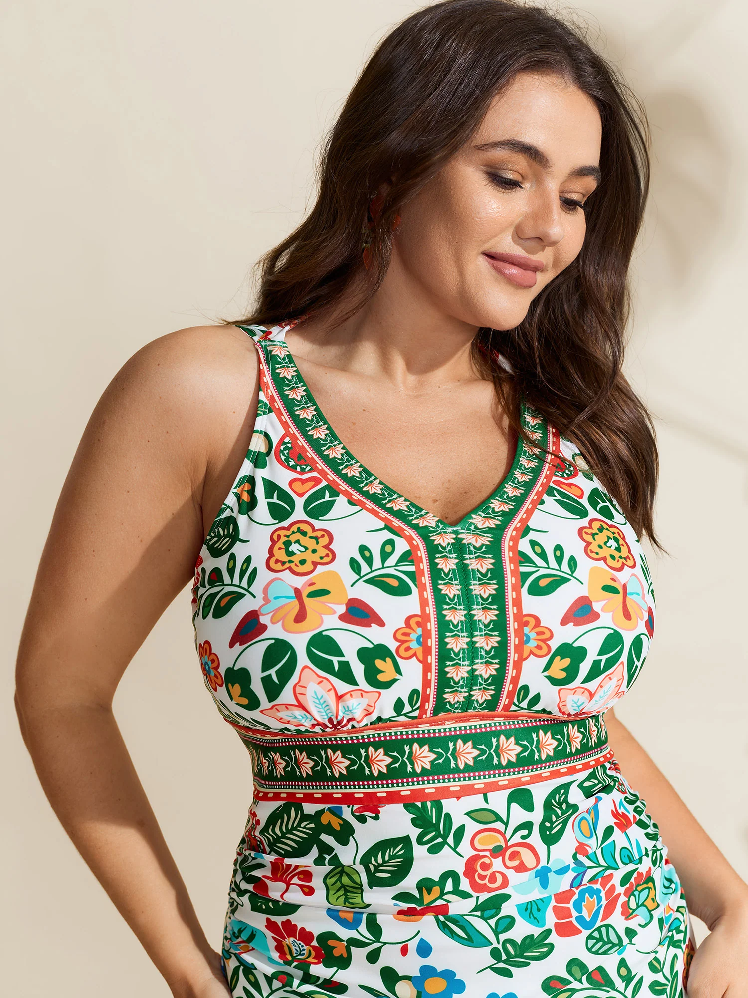 Two-Piece Tummy-Control Sarong Swimsuit - Image 5