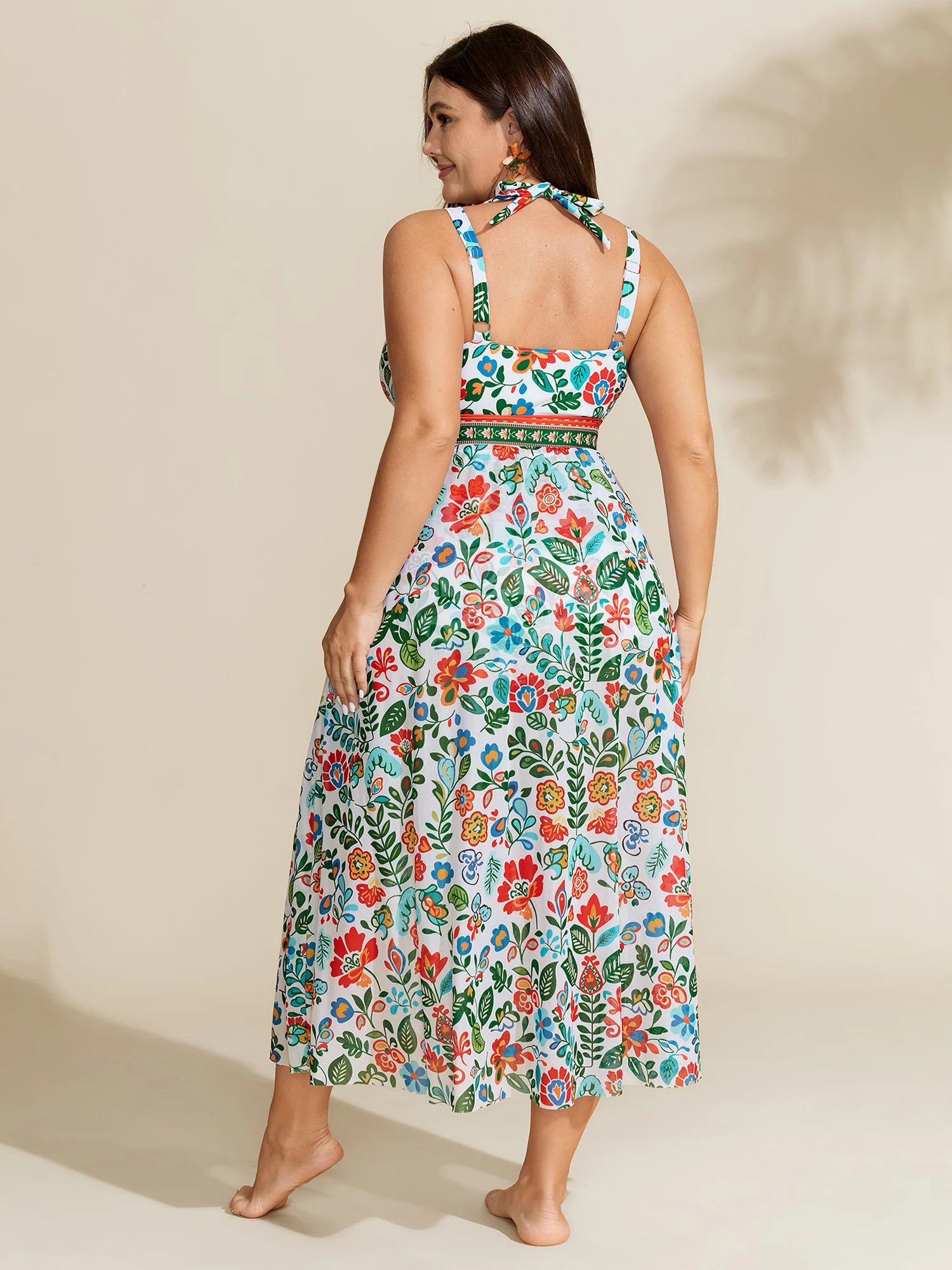 Two-Piece Tummy-Control Sarong Swimsuit - Image 7