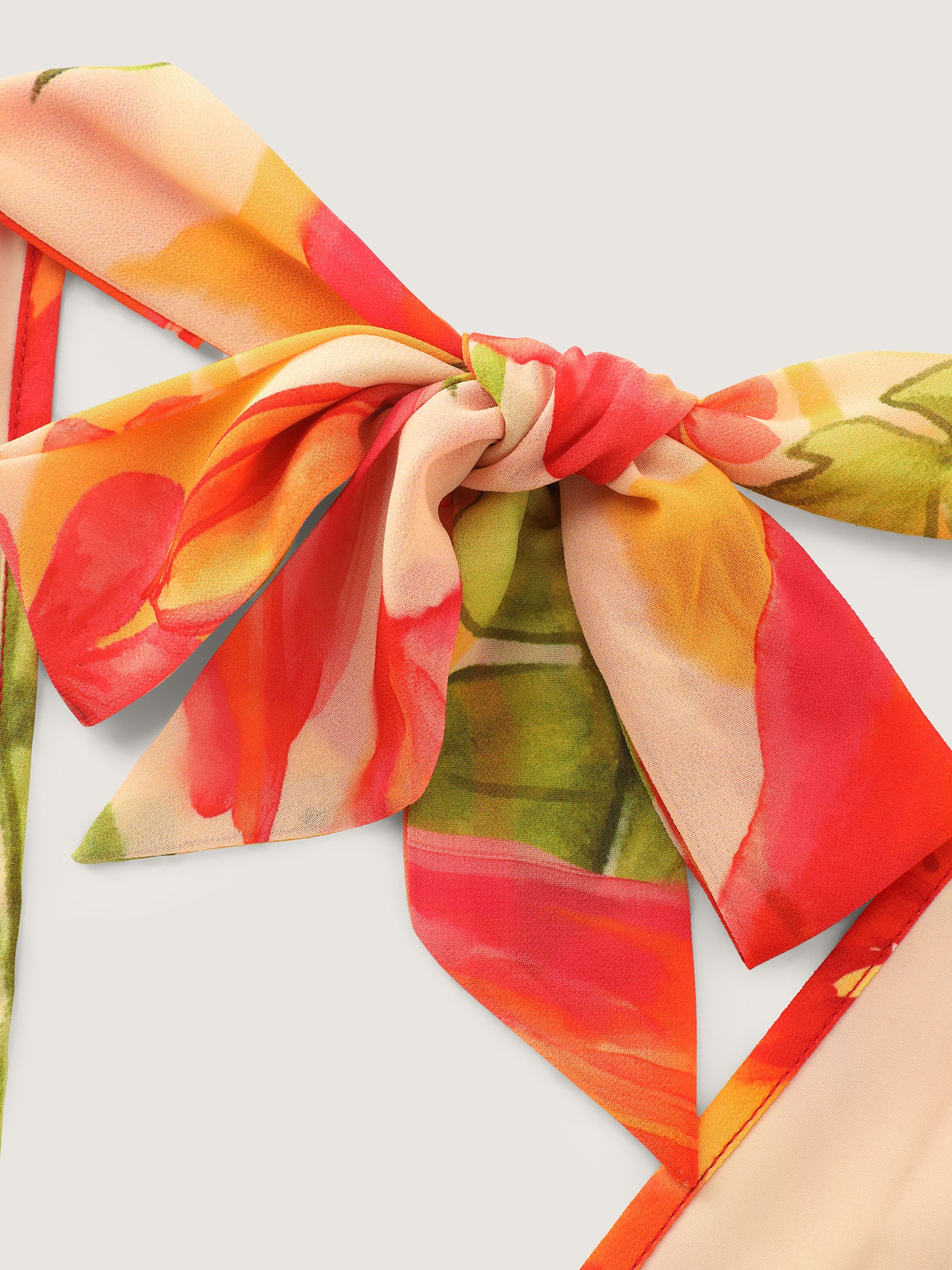 Vibrant Floral Print Handkerchief Hem Tank Top - Image 6